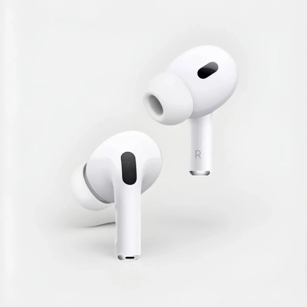 Sleek White Wireless Earbuds with Case